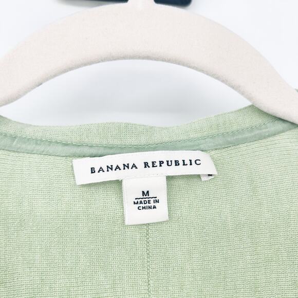 Banana Republic Womens Fall Casual Silk Blend Cardigan Sweater Size M Sage Green - Picture 2 of 5